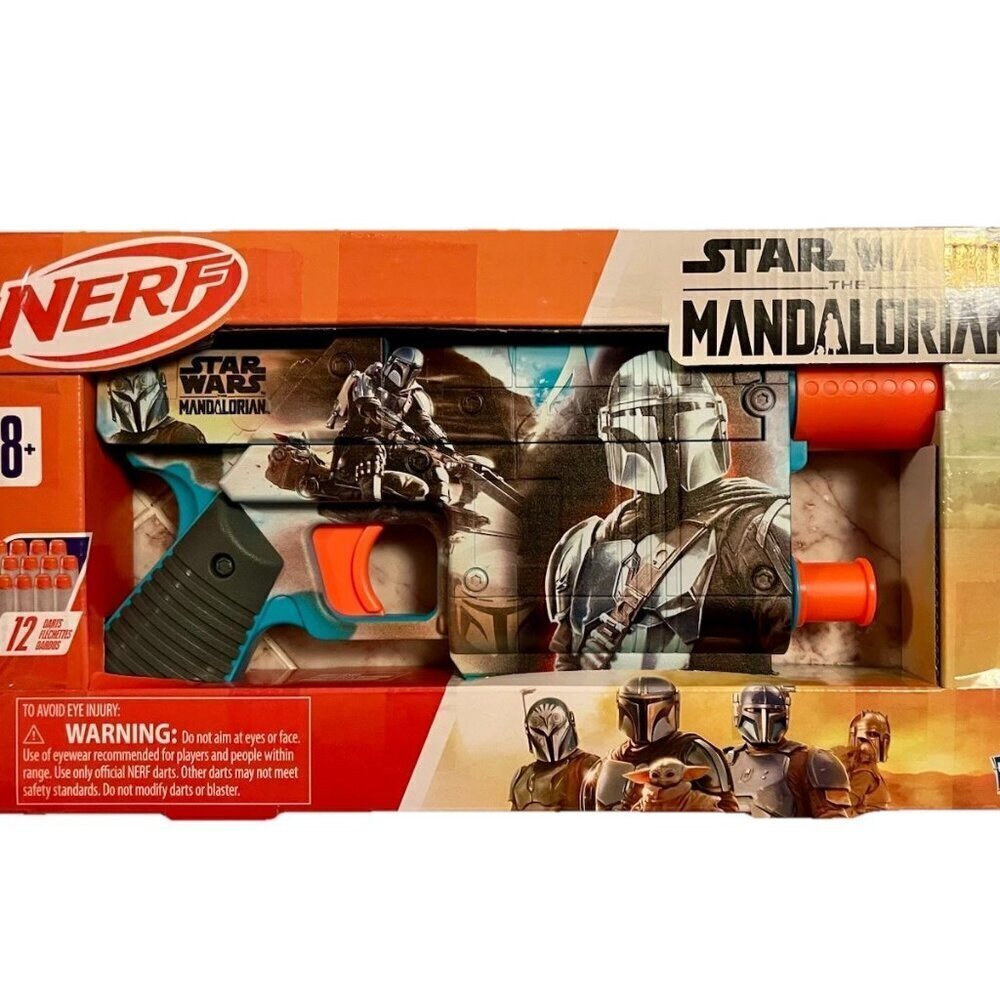 NEW Star Wars NERF The Mandalorian Dart Blaster + 12 Elite Darts - Picture 2 of 6